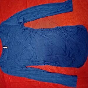 Blue Long Sleeve Top